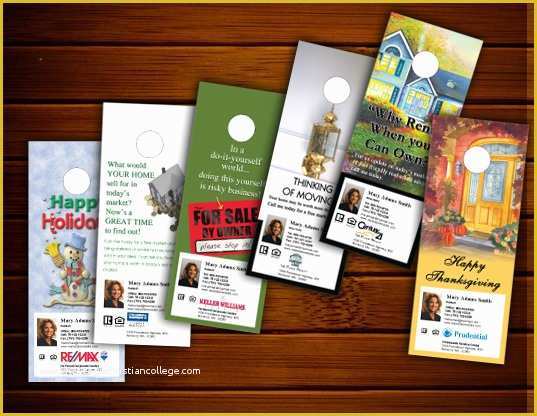 Free Real Estate Door Hanger Template Of Real Estate Door Hangers Line Designs Ideas