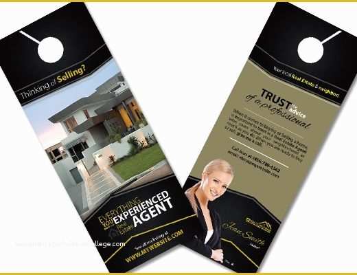 Free Real Estate Door Hanger Template Of Real Estate Door Hangers