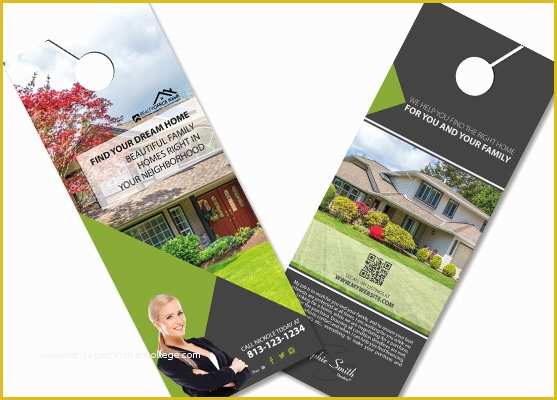 Free Real Estate Door Hanger Template Of Real Estate Door Hangers