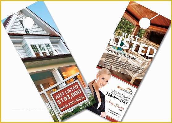 Free Real Estate Door Hanger Template Of Real Estate Door Hangers