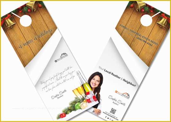 Free Real Estate Door Hanger Template Of Real Estate Holiday Door Hangers