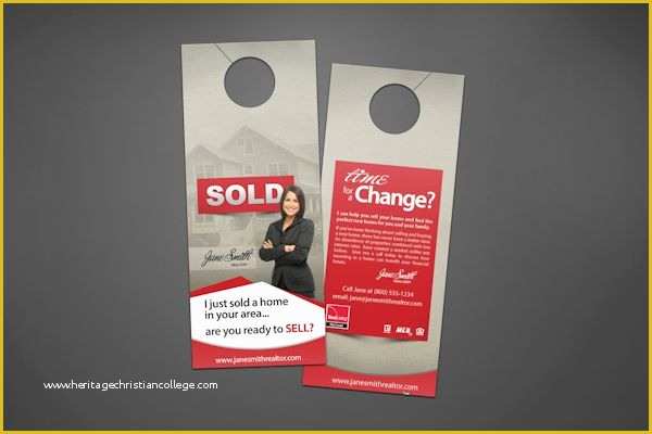 Free Real Estate Door Hanger Template Of Real Living Real Estate Door Hangers