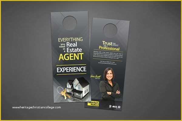 Free Real Estate Door Hanger Template Of Realty Door Hangers & Exit Realty Door Hanger B 858 Sc 1