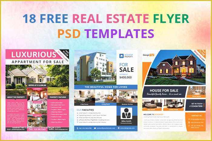 Free Real Estate Flyer Templates Word Of 17 Free Real Estate Flyer Psd Templates Designyep