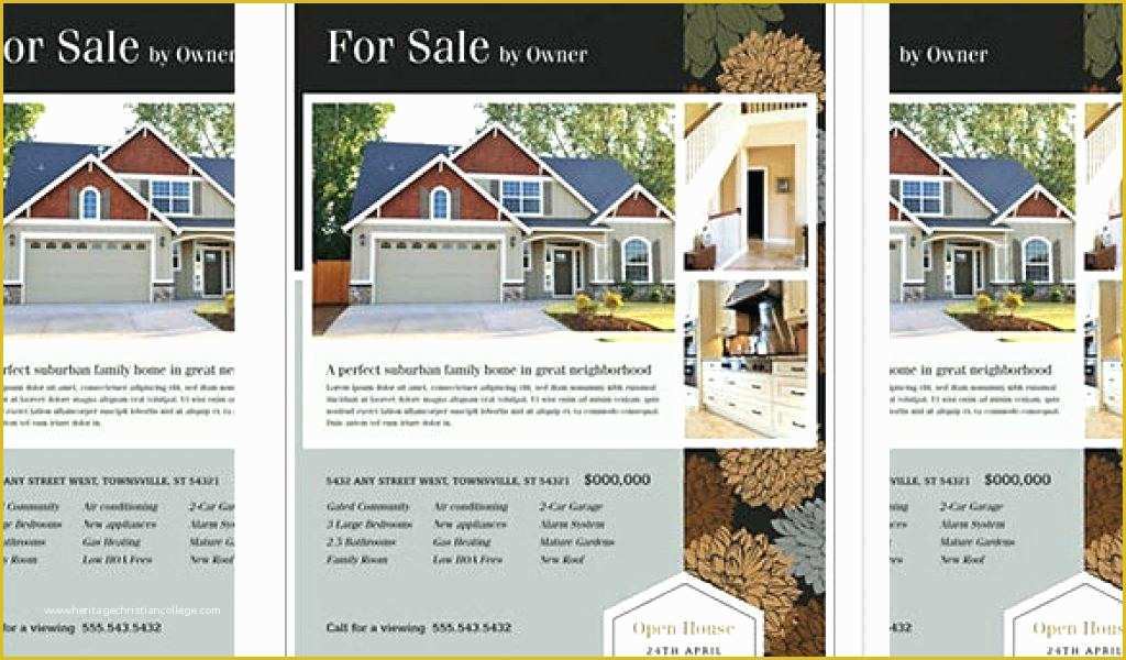 Free Real Estate Flyer Templates Word Of Microsoft Real Estate Flyer Templates Template Open House