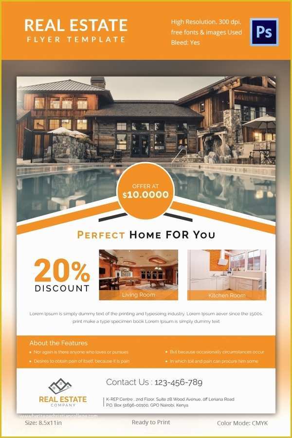 Free Real Estate Flyer Templates Word Of Real Estate Flyer Template 37 Free Psd Ai Vector Eps