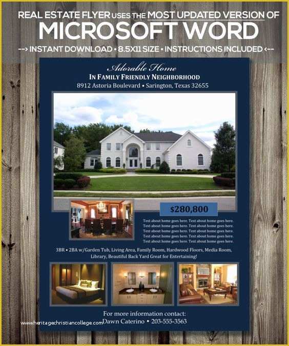 Free Real Estate Flyer Templates Word Of Real Estate Flyer Template Microsoft Word Cx