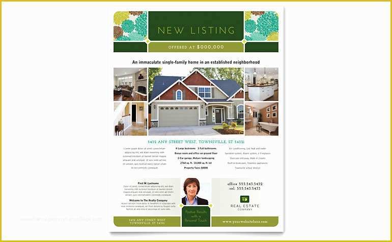 Free Real Estate Flyer Templates Word Of Real Estate Flyer Template Word & Publisher