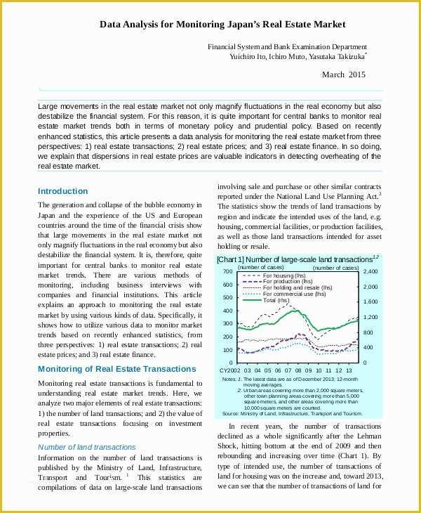 Free Real Estate Market Analysis Template Of 9 Real Estate Market Analysis Samples