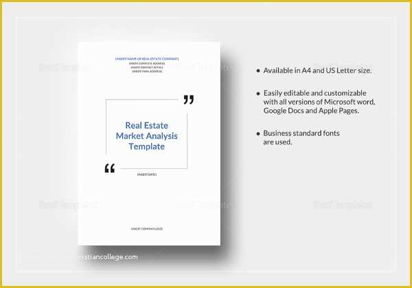 Free Real Estate Market Analysis Template Of Market Analysis Template 24 Free Word Pdf Documents