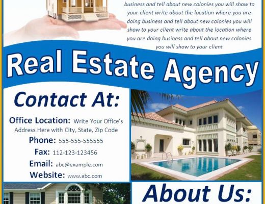 Free Real Estate Templates Of Free Real Estate Flyer Templates