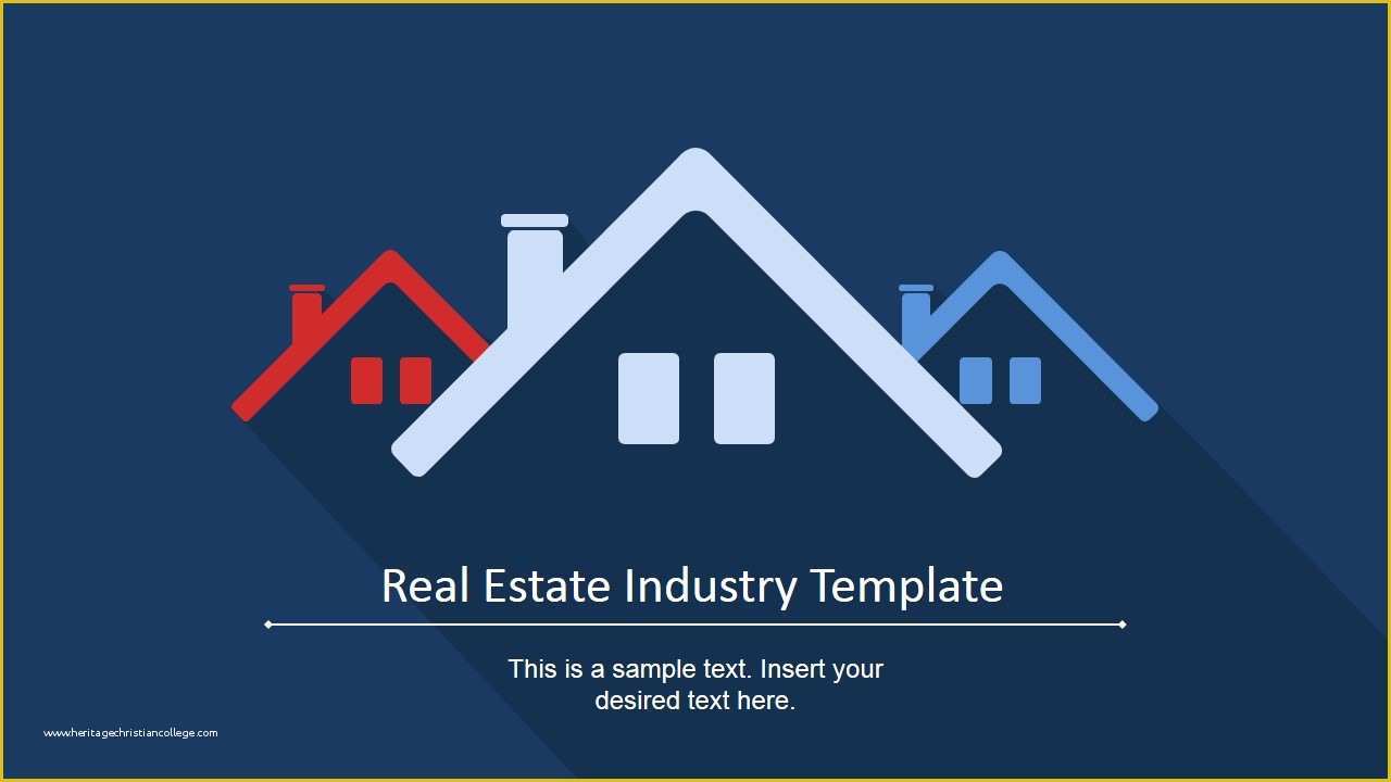 Free Real Estate Templates Of Real Estate Industry Powerpoint Template Slidemodel