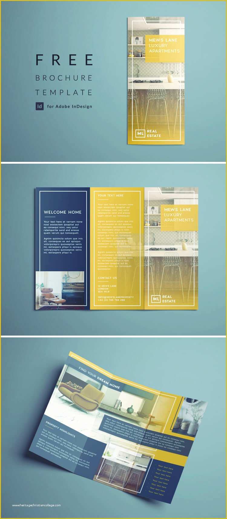 Free Real Estate Templates Of Tri Fold Brochure