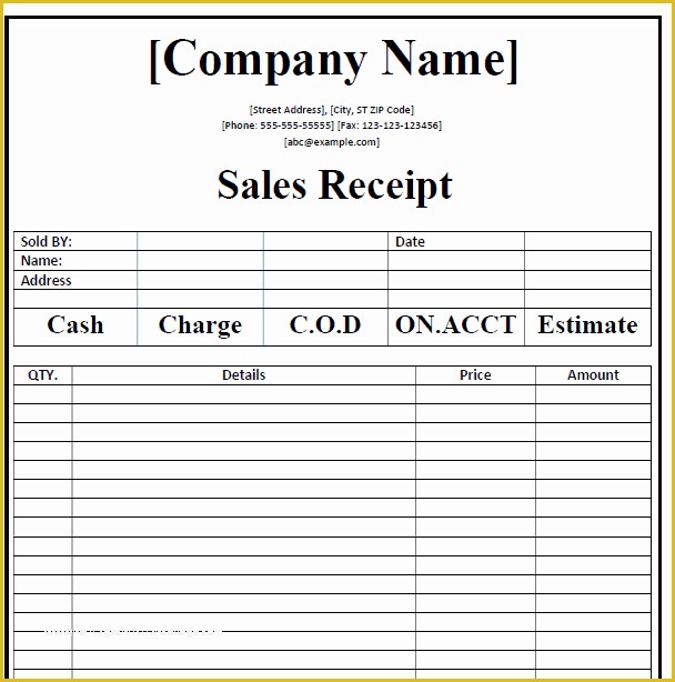 Free Receipt Template Of 50 Free Receipt Templates Cash Sales Donation Taxi