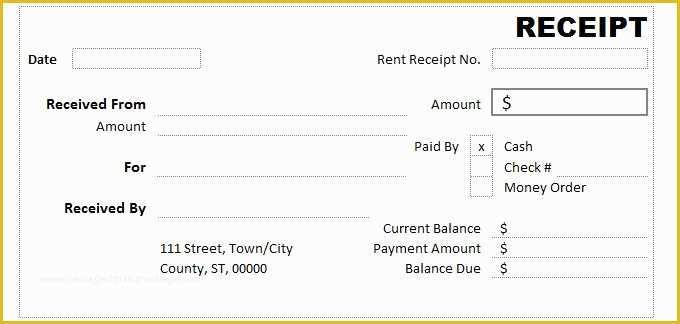 Free Receipt Template Of Blank Receipt Templates Receipt Template Word