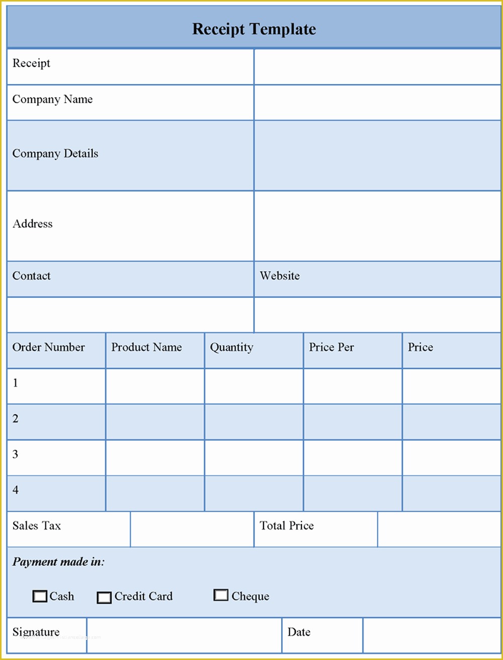 Free Receipt Template Of Blog Archives Studiosbuild