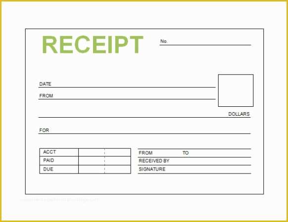 Free Receipt Template Of Free Receipt Template