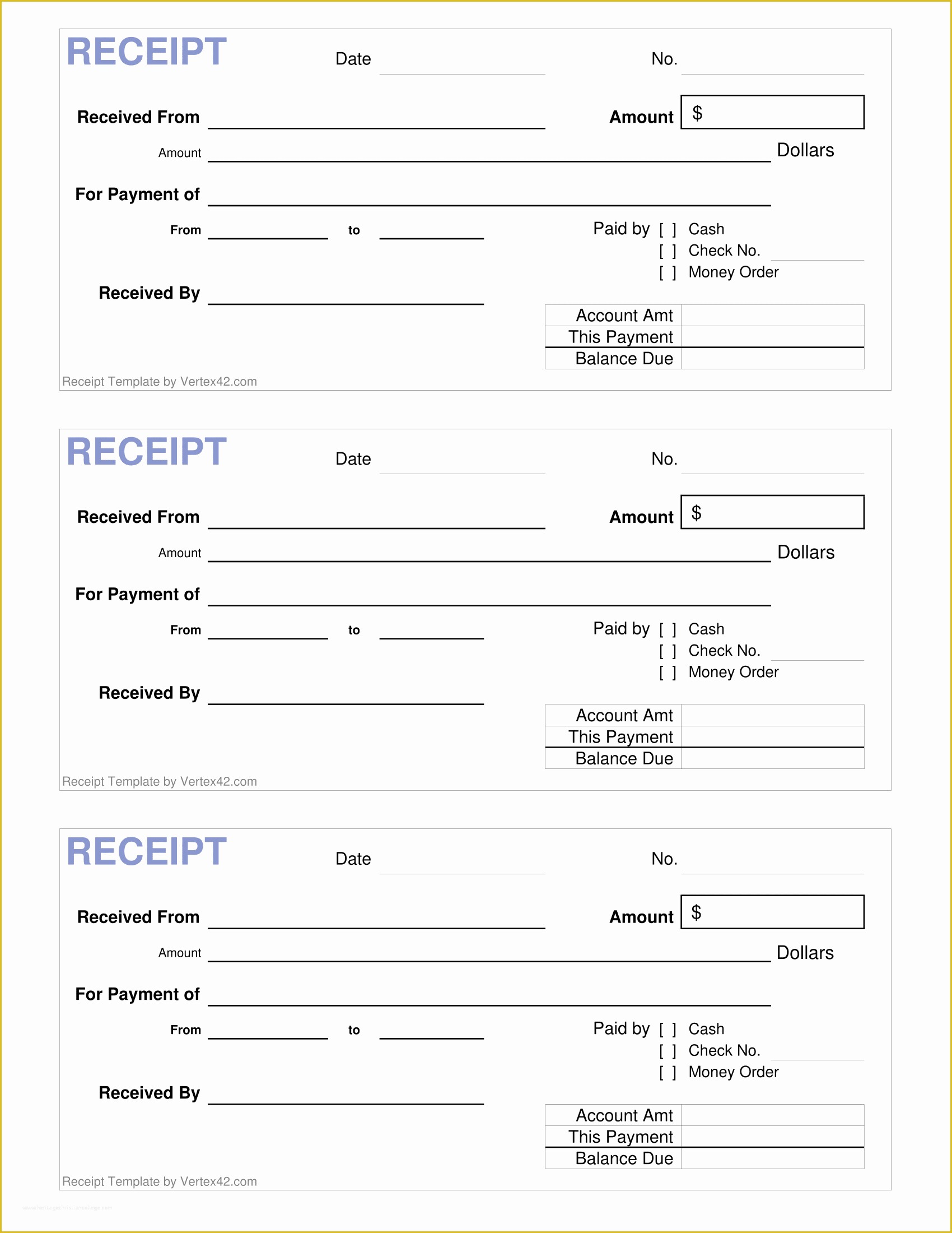 Free Receipt Template Of Receipt Template Download Free Business Letter Templates