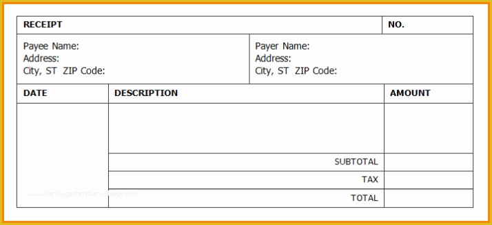 Free Receipt Template Of Receipt Template Word