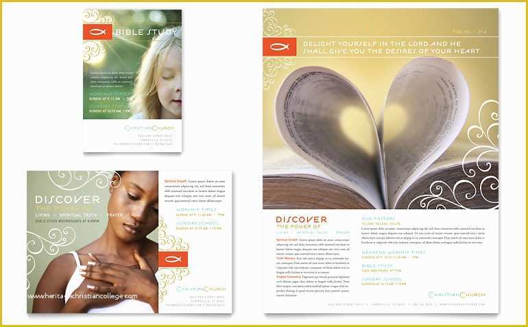 Free Religious Brochure Templates Of Christian Church Religious Flyer & Ad Template Word