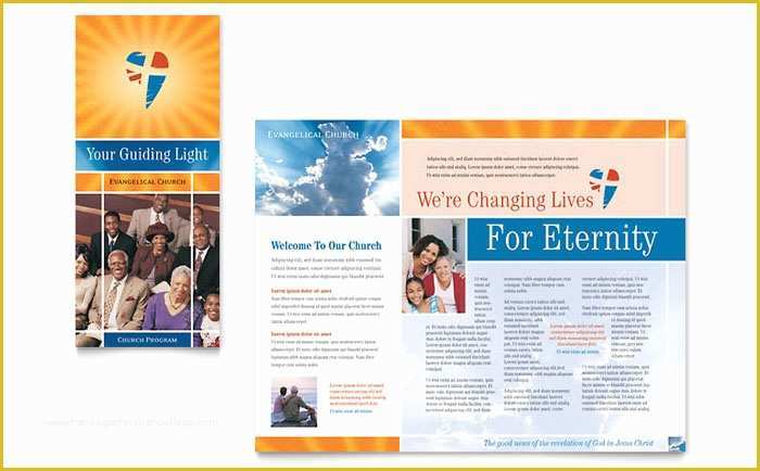 Free Religious Brochure Templates Of Evangelical Church Brochure Template Design