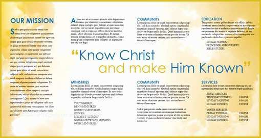 Free Religious Brochure Templates Of Free Indesign Templates Christian Church and Travel