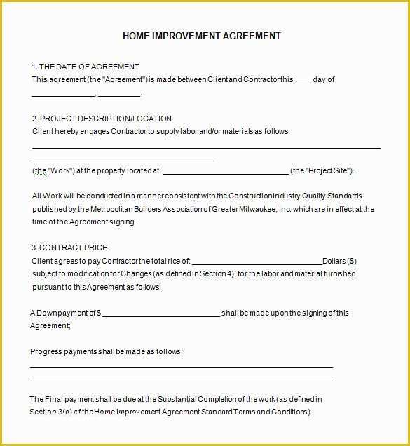 Free Remodeling Contract Template Of 10 Home Remodeling Contract Templates Word Docs Pages