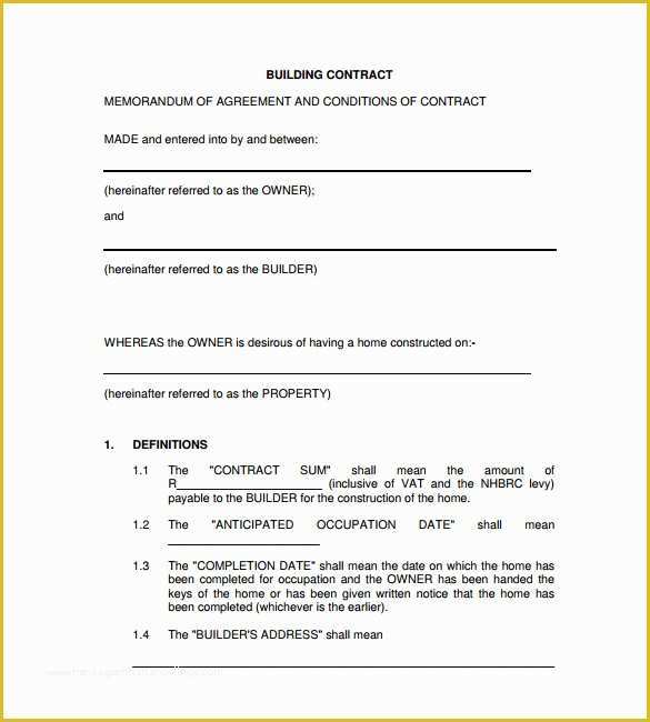 Free Remodeling Contract Template Of 10 Remodeling Contract Templates to Download for Free