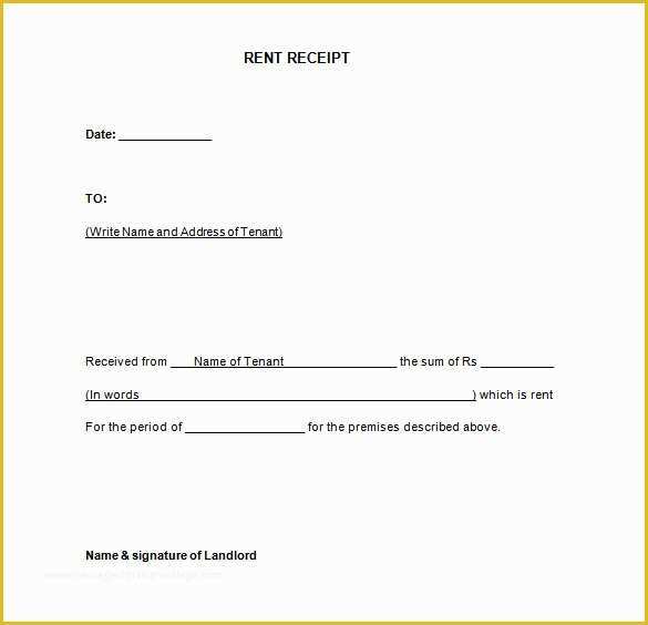 Free Rent Receipt Template Of 27 Rental Receipt Templates Doc Pdf