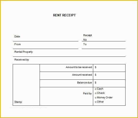 Free Rent Receipt Template Of 35 Rental Receipt Templates Doc Pdf Excel