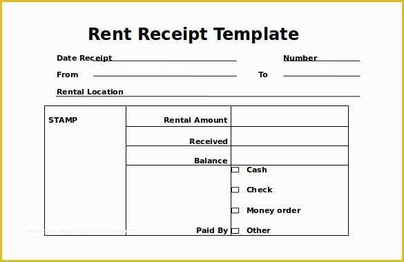 Free Rent Receipt Template Of 35 Rental Receipt Templates Doc Pdf Excel