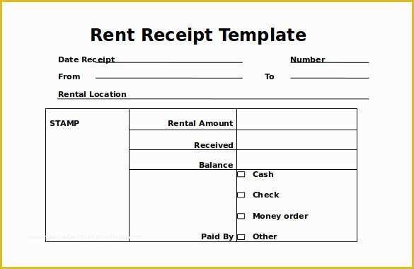 Free Rent Receipt Template Of 35 Rental Receipt Templates Doc Pdf Excel