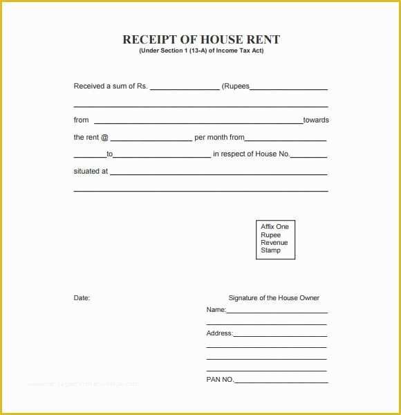 Free Rent Receipt Template Of 6 Free Rent Receipt Templates Excel Pdf formats