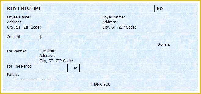 Free Rent Receipt Template Of Free House Rental Invoice