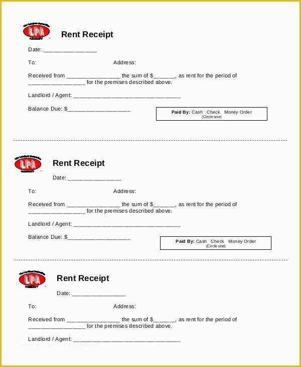 Free Rent Receipt Template Of Rent Receipt Template 9 Free Word Pdf Documents