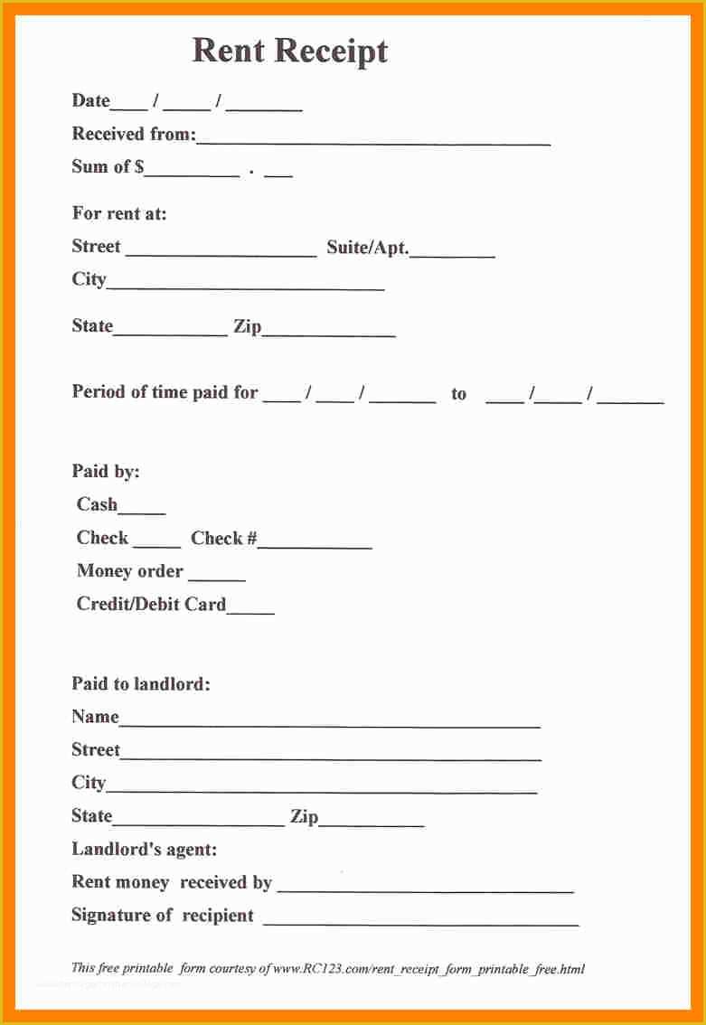 Free Rent Receipt Template Of Rent Receipt Template Template Trakore Document Templates