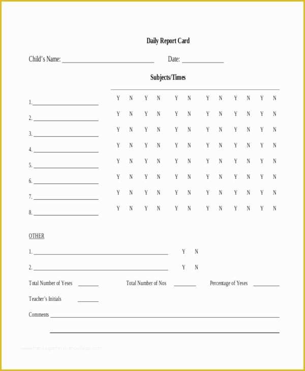 Free Report Card Template Of 11 Report Card Templates Word Docs Pdf Pages
