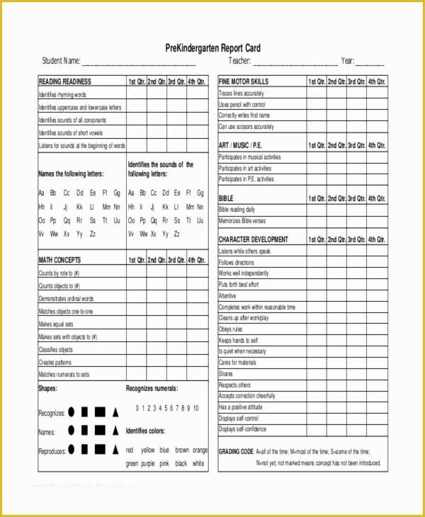 Free Report Card Template Of 11 Report Card Templates Word Docs Pdf Pages