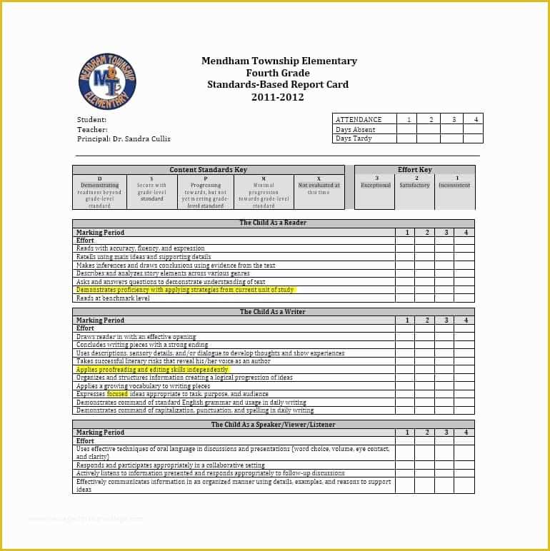 Free Report Card Template Of 30 Real & Fake Report Card Templates [homeschool High