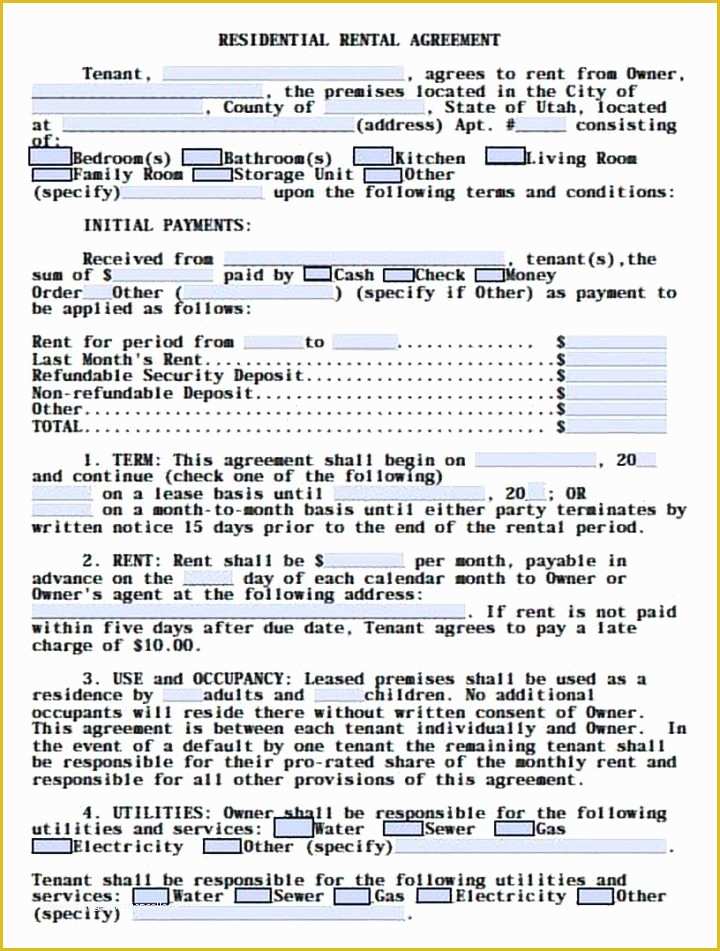 Free Residential Lease Agreement Template Pdf Of 5 Lease Contract Templates for Restaurant Cafe Bakery