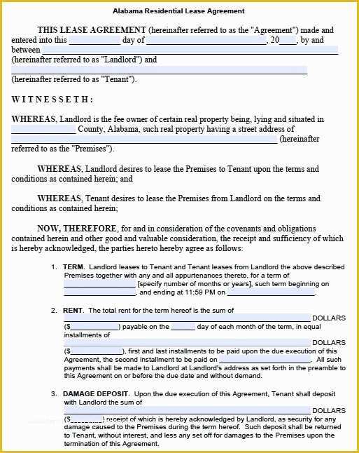 Free Residential Lease Agreement Template Pdf Of Apartment Lease Agreement Template Beepmunk