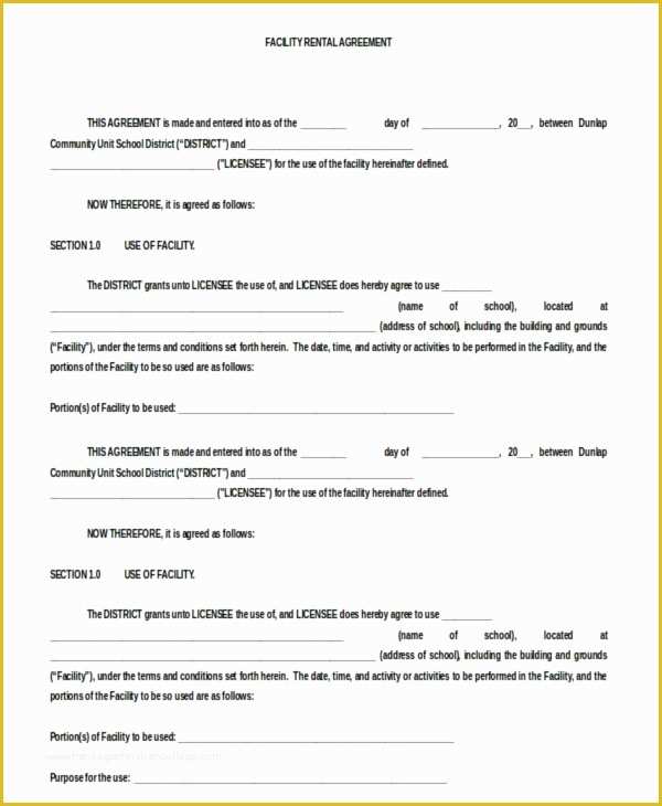 Free Residential Lease Agreement Template Pdf Of Blank Rental Agreement – 9 Free Word Pdf Documents