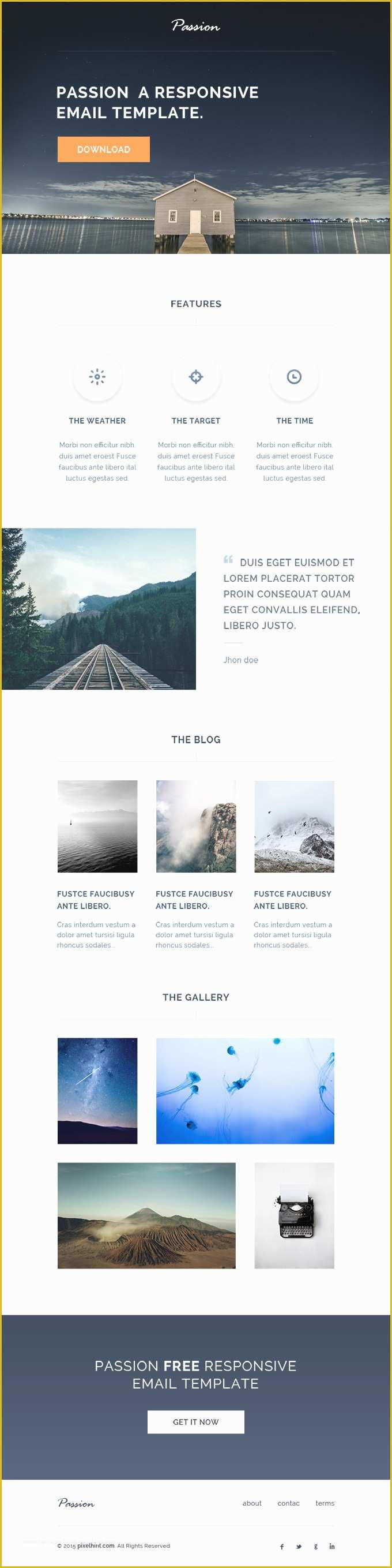 Free Responsive Email Templates Of 25 Best Newsletter & Email Templates for Free Download