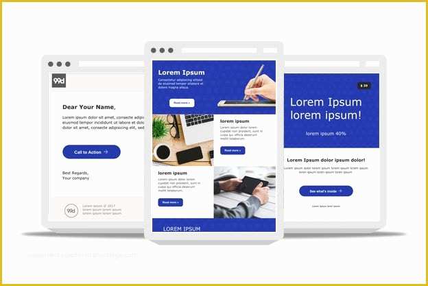 Free Responsive Email Templates Of 45 Free Email Templates From Professional Designers