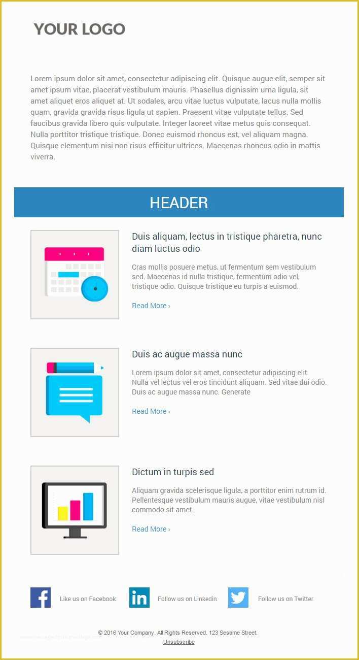 Free Responsive Email Templates Of 6 Free Responsive Marketo Email Templates