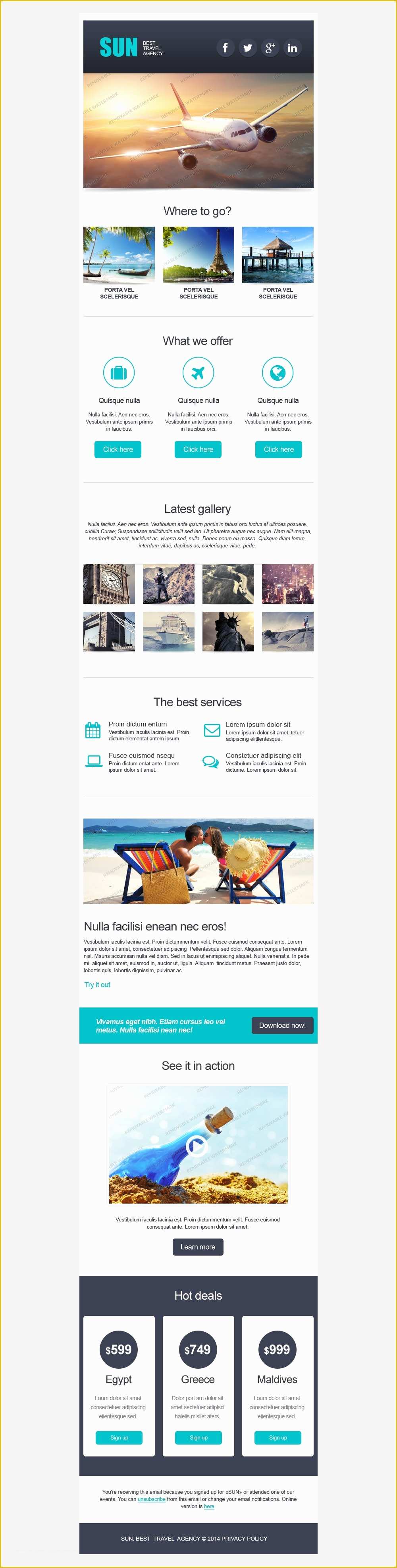 Free Responsive Email Templates Of Free Responsive Email Template