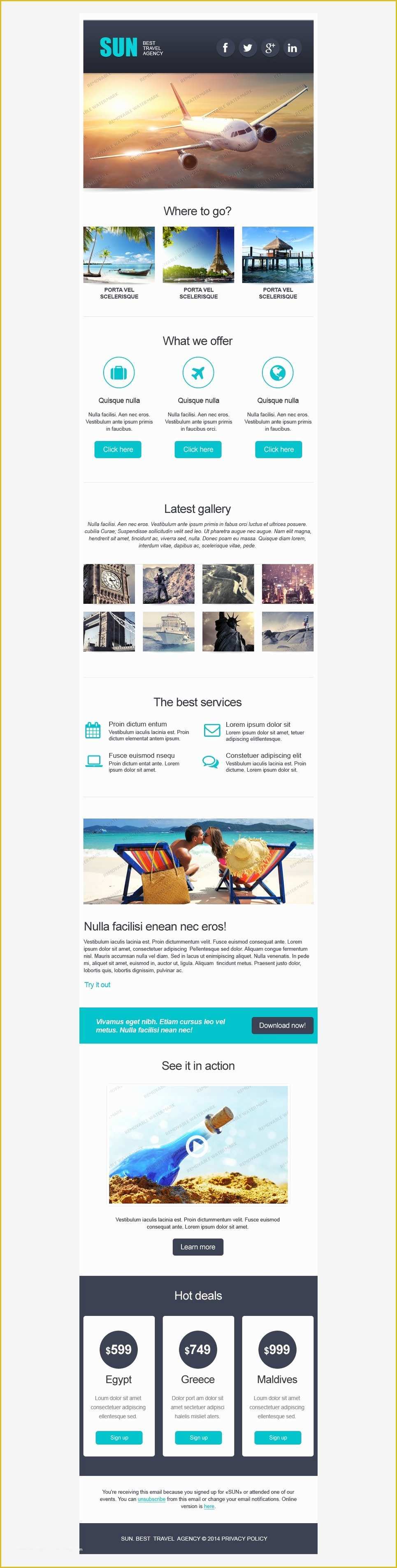 Free Responsive Email Templates Of Free Responsive Email Template