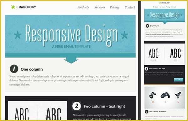 Free Responsive HTML Email Templates Of 5 top Responsive Free HTML Email Templates