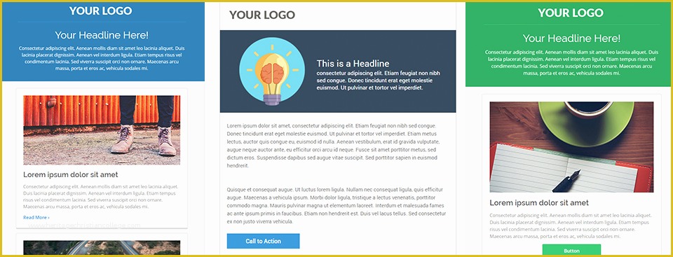 Free Responsive HTML Email Templates Of 6 Free Responsive Marketo Email Templates
