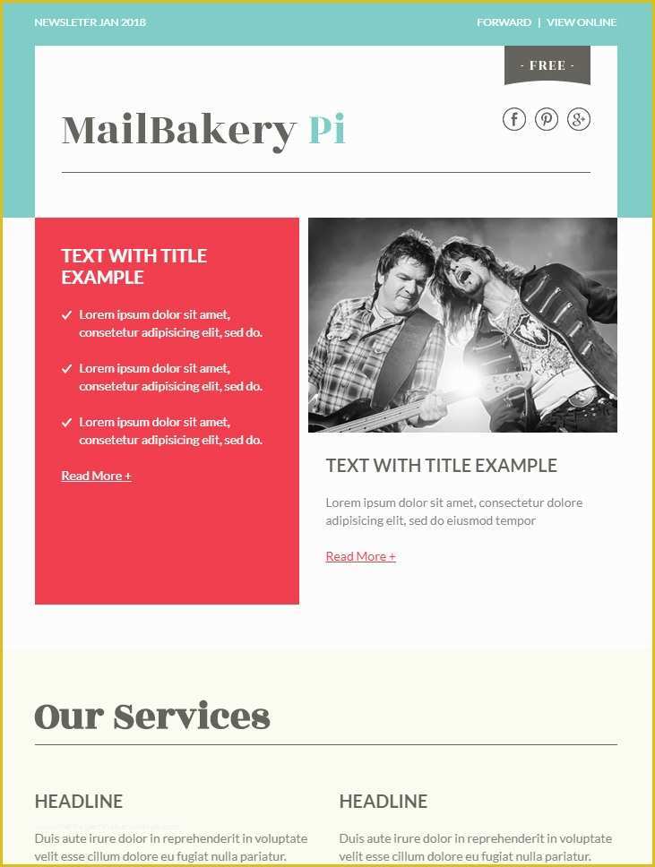 Free Responsive HTML Email Templates Of 99 Free Responsive HTML Email Templates to Grab In 2018